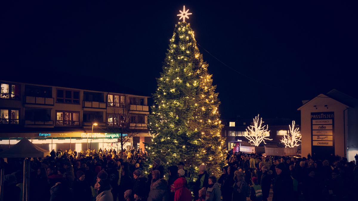 Plakat Julegrantenning i Moelv