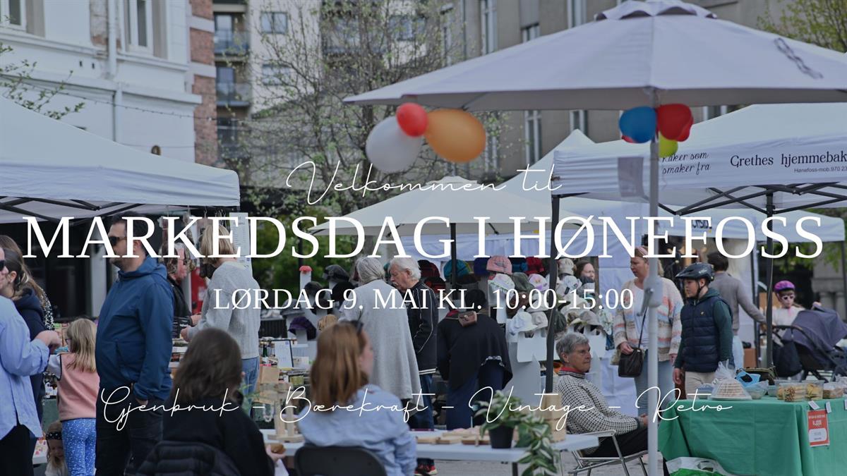 Markedsdag i Hønefoss