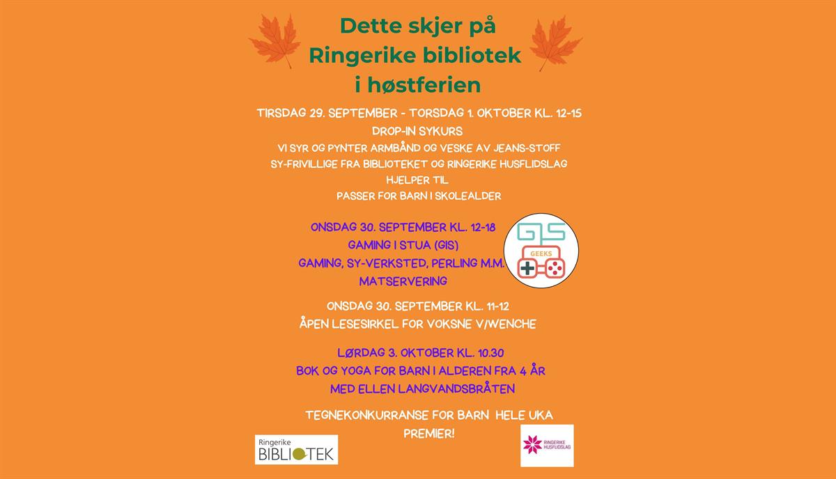 Høstferie i biblioteket