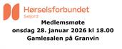 Medlemsmøte Hørselsforbundet