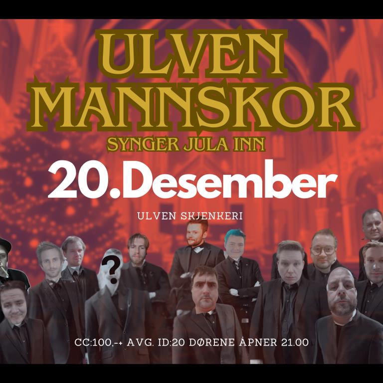 Plakat Ulven Mannskor - Ulven Fyller Seks År