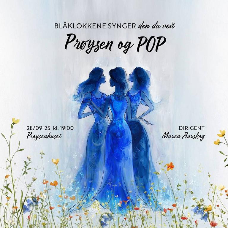 Plakat Prøysen og Pop - Blåklokkene synger Den du veit