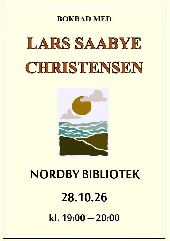 Plakat BOKBAD MED LARS SAABYE CHRISTENSEN