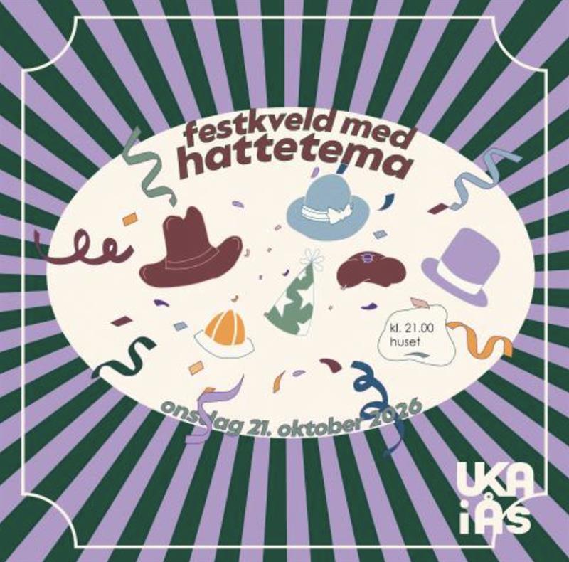 Plakat Festkveld m/Hattetema
