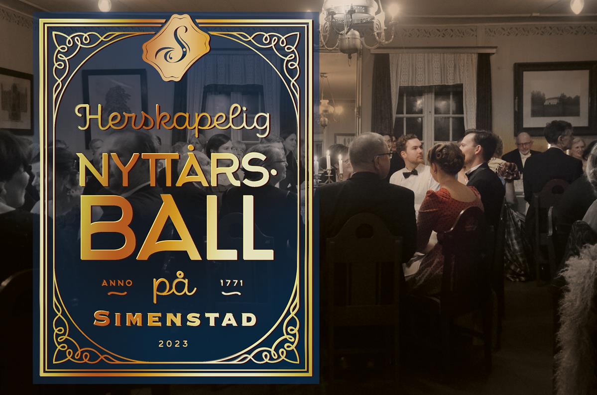 Plakat Nyttårsball på Simenstad