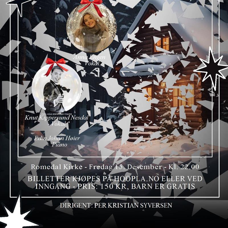 Plakat En kvil i julestria med Stangebygdenes Musikkforening