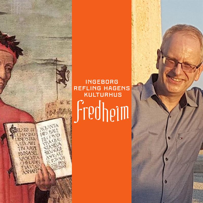 Plakat Lesningen på Fredheim: Dante Alighieri