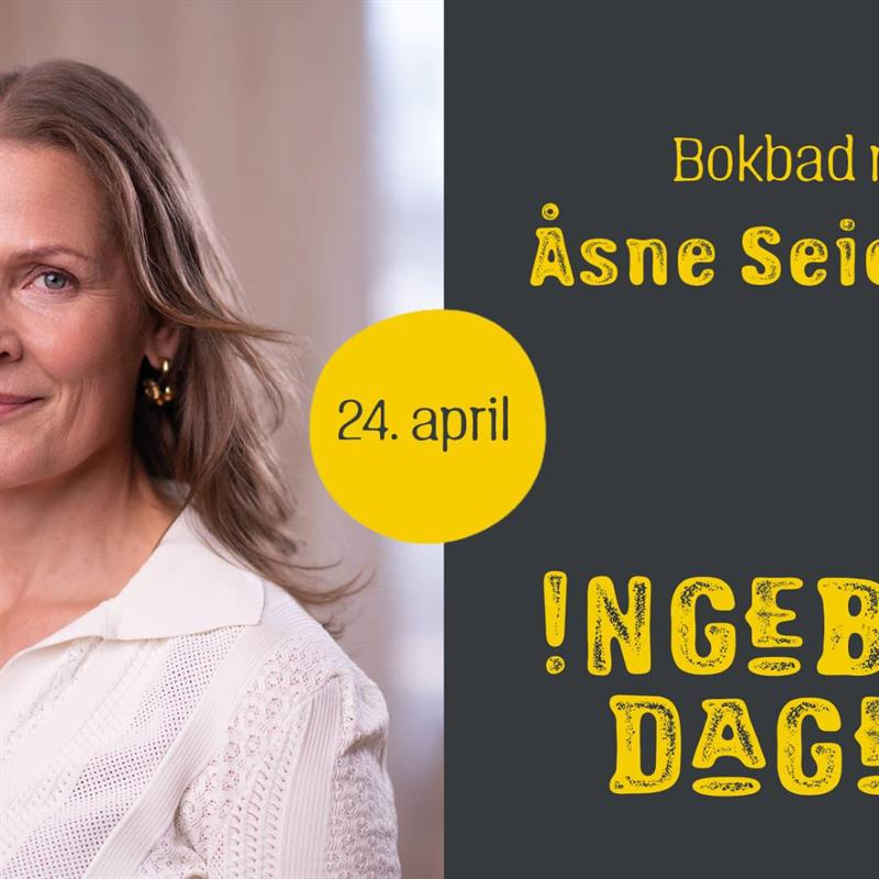 Plakat Bokbad med Åsne Seierstad - Ingeborgdagene 2026