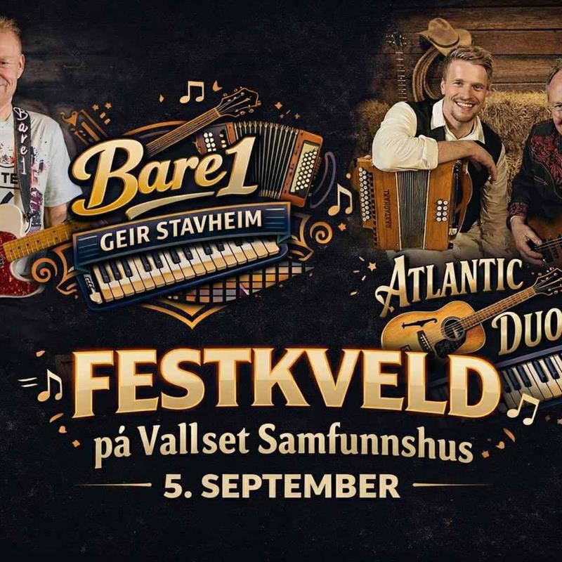 Plakat FESTKVELD MED NONSTOPDANS MED ATLANTIC DUO OG BARE 1