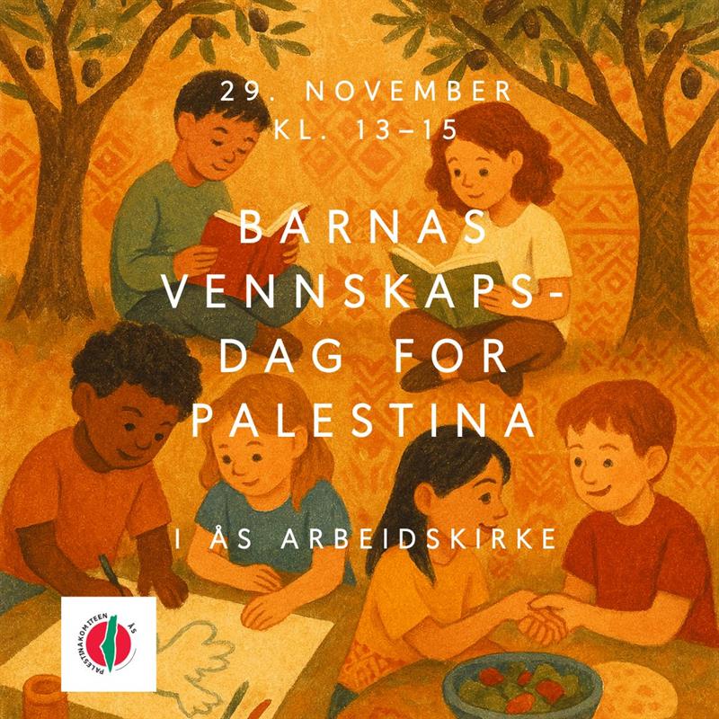 Plakat Barnas vennskapsdag for Palestina