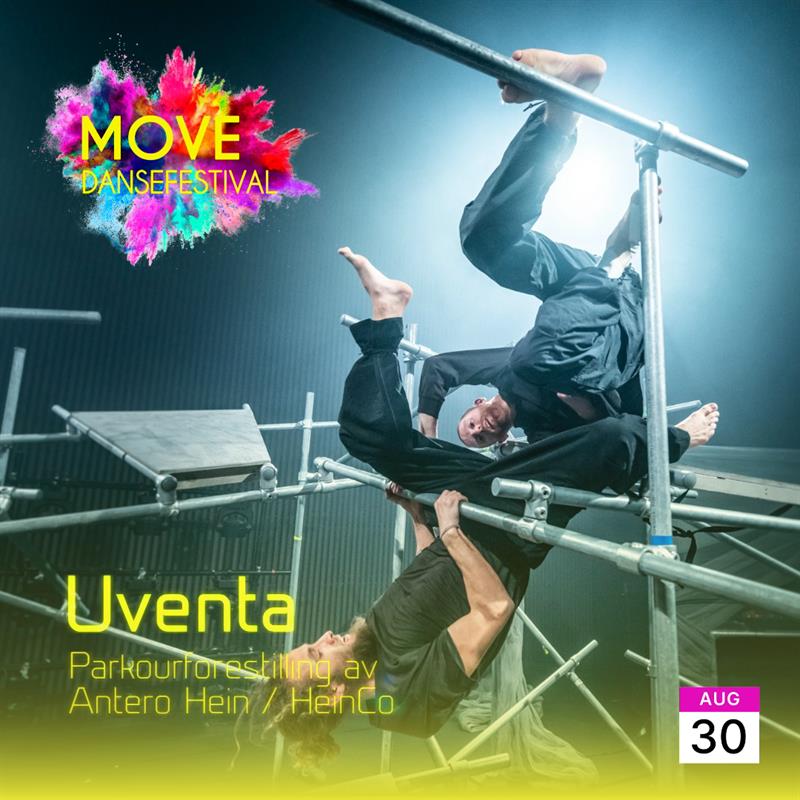 Plakat Uventa - En Parkourforestilling av Antero Hein / HeinCo
