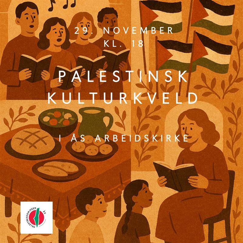 Plakat Palestinsk kulturkveld i Ås