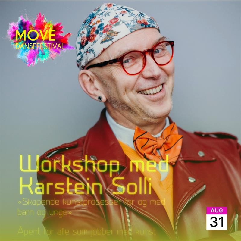 Plakat Workshop: Skapende kunstprosesser for barn og unge med Karstein Solli