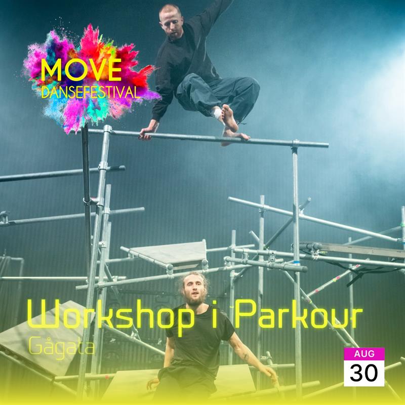 Plakat Workshop: Parkour i gågata med HeinCo