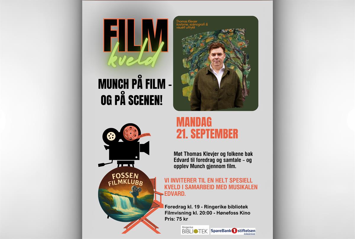 Fossen Filmklubb: Munch på film – og på scenen! Med Thomas Klevjer