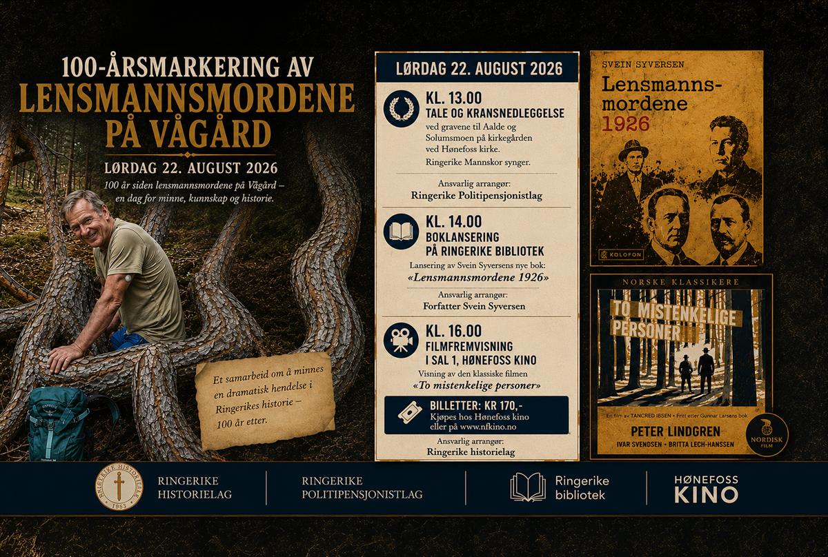 Markering | 100 år siden Lensmannsmordene på Vågård