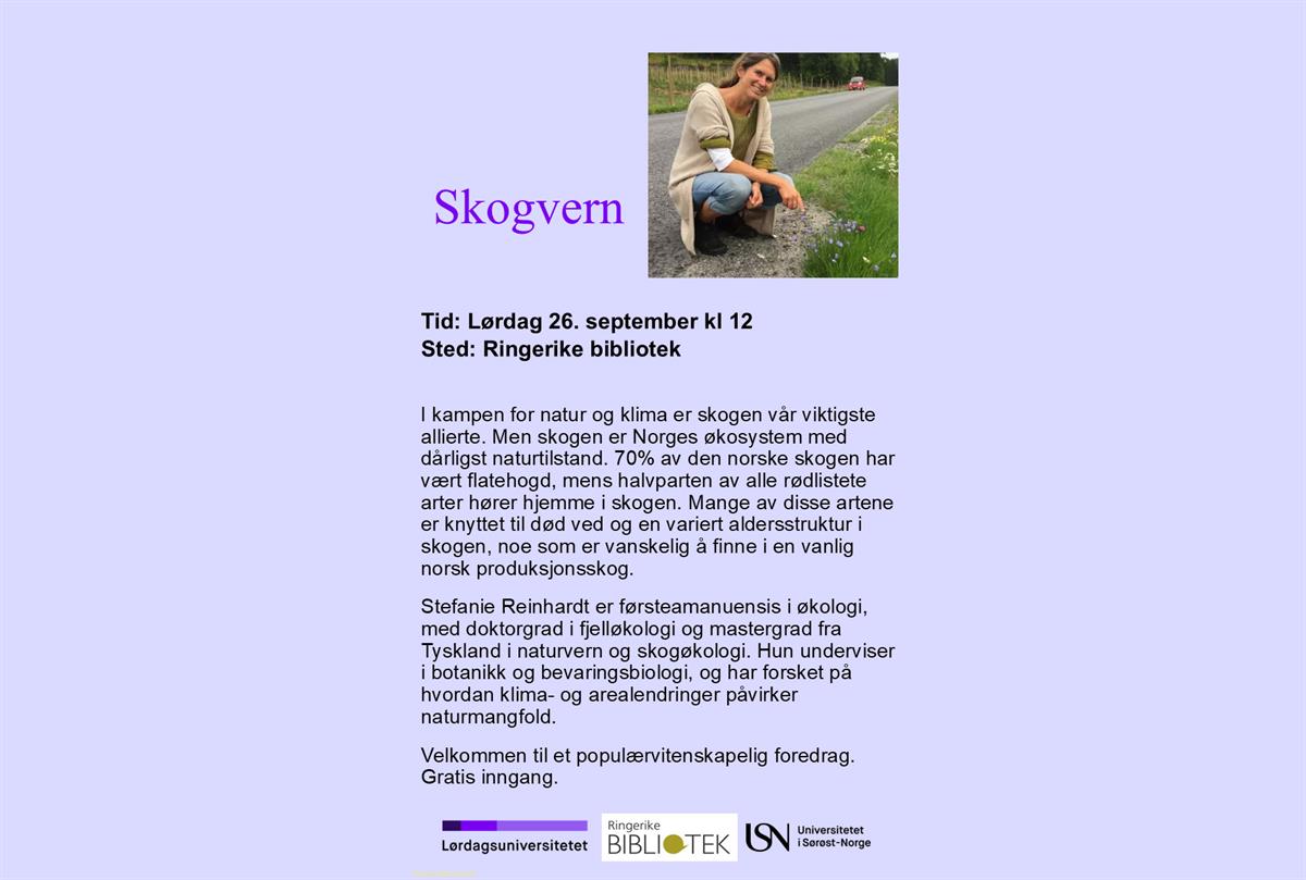 Lørdagsuniversitetet: Skogvern