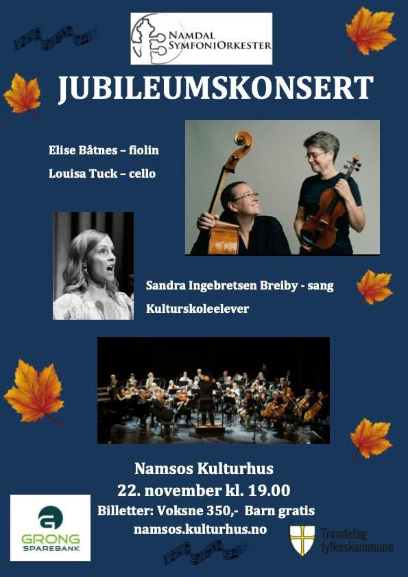 Jubileumskonsert med Namdal Symfoniorkester