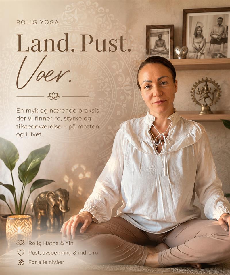 Plakat Yin yoga Høstkurs