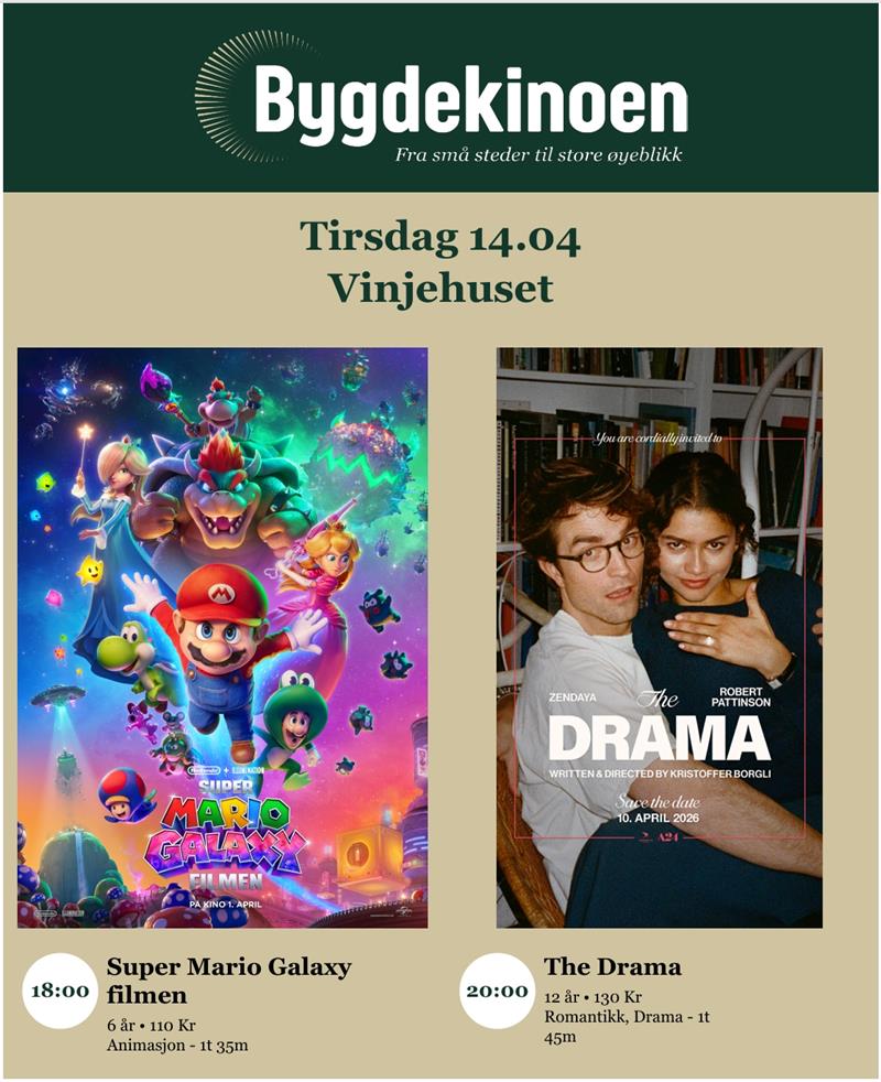 Bygdekino: Super Mario Galaxy / The Drama - Vest-Telemark.no