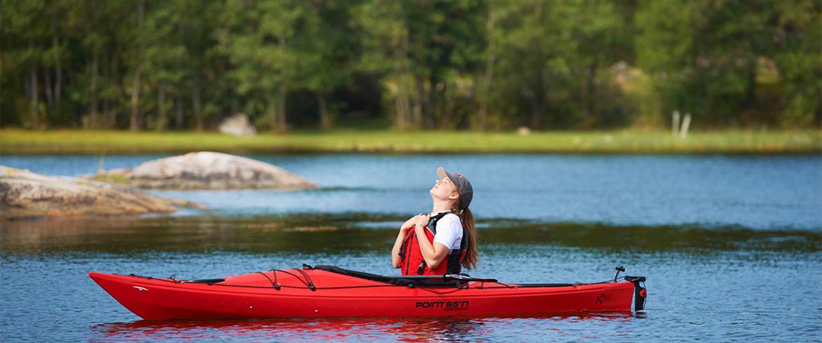 Kayak in the water