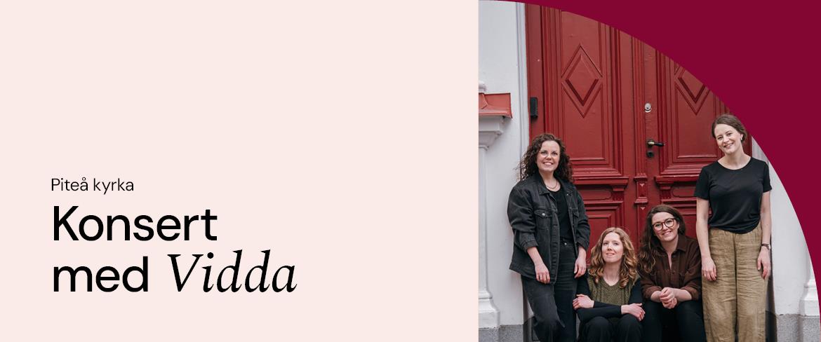 Vokalensemblen Vidda har konsert i Piteå kyrka.