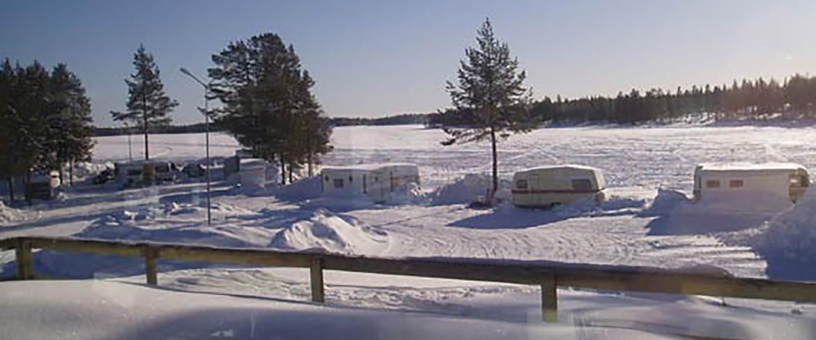 Vinterutsikt från campingen