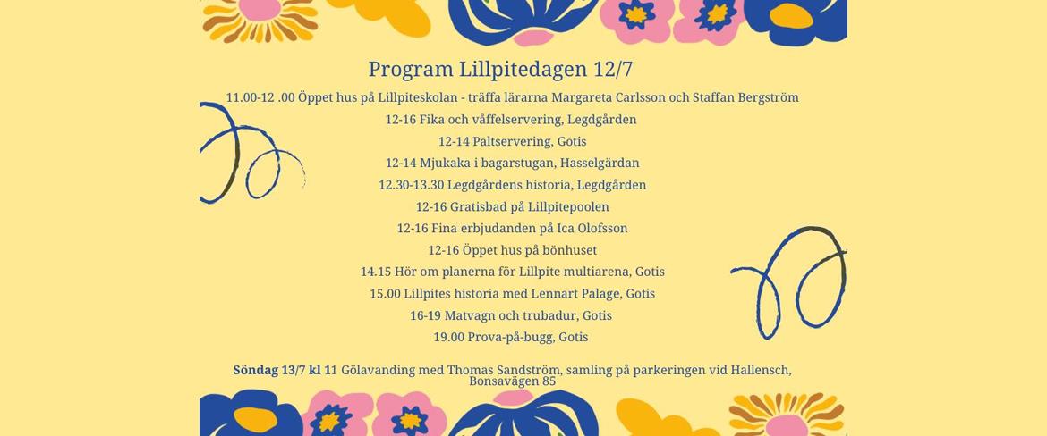 Lillpitedagen program