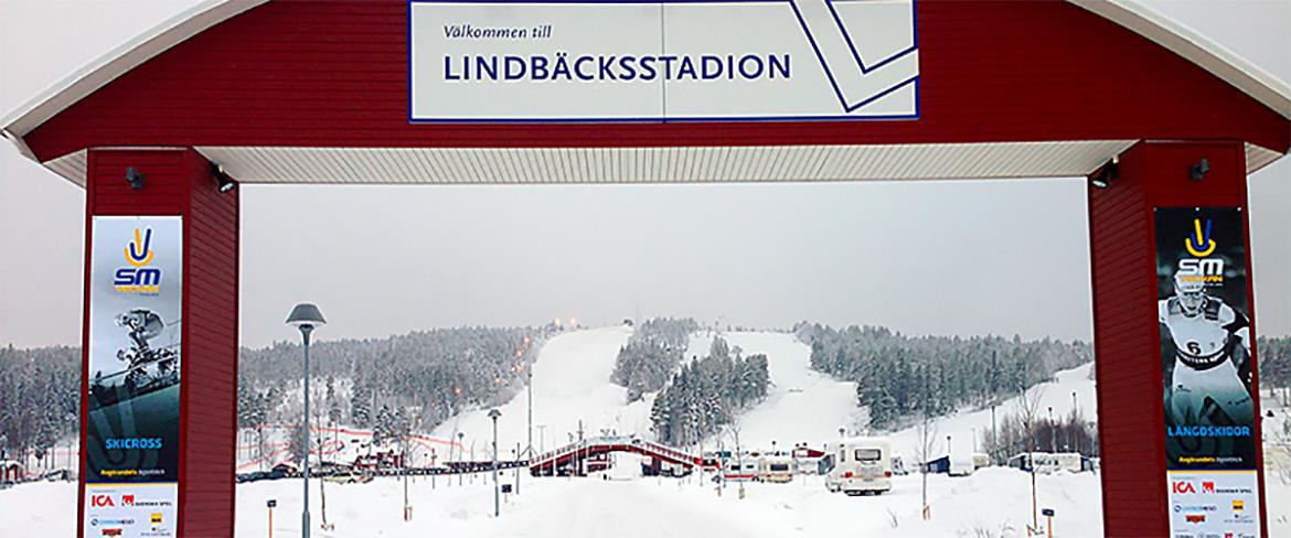 Entrance to Lindbäcksstadium wintertime!