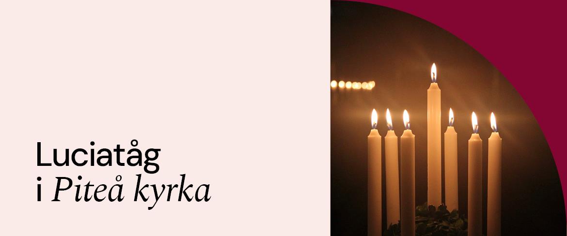 Personalen i Piteå församling bjuder på ett traditionellt Luciatåg.