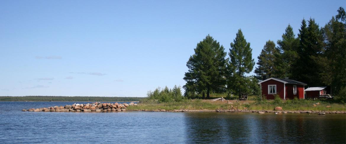 Waterfront at The cabin os Mellerstön