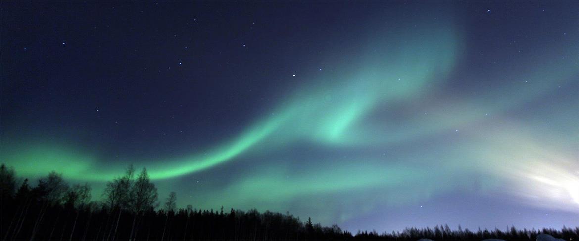 Norrsken över Öjebyn