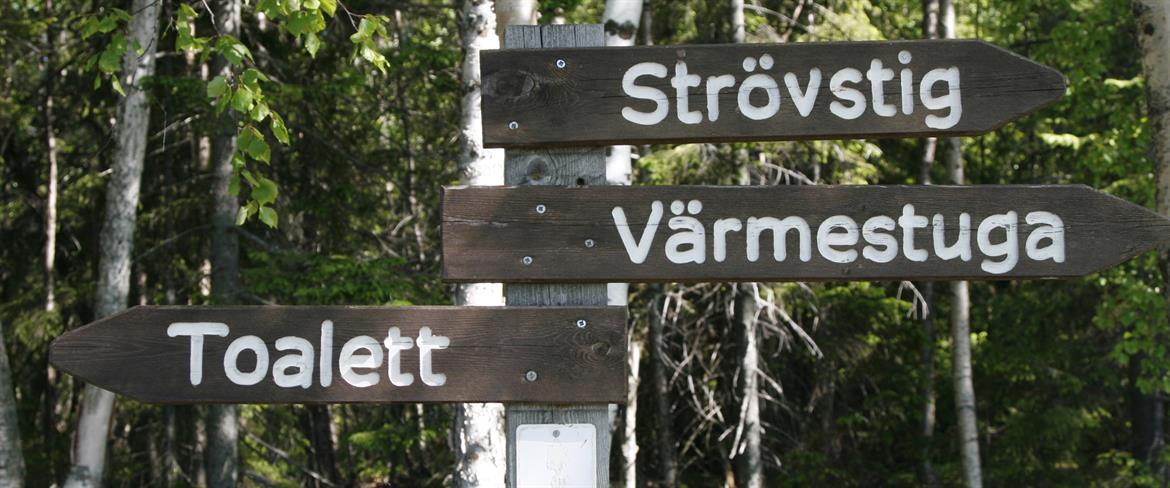 Skyltning på en av öarna