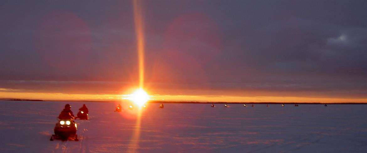 Solnedgång Bottenviken