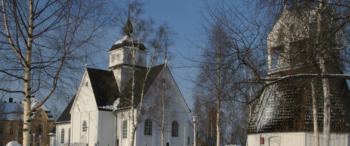 Piteå stadskyrka vinter