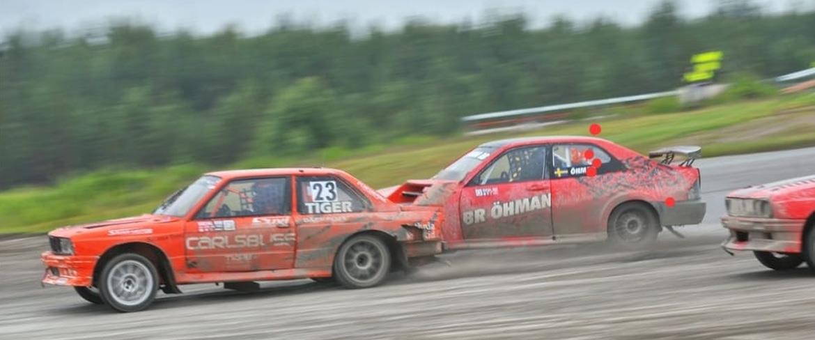 Rallycrossfinal, bild från fb.