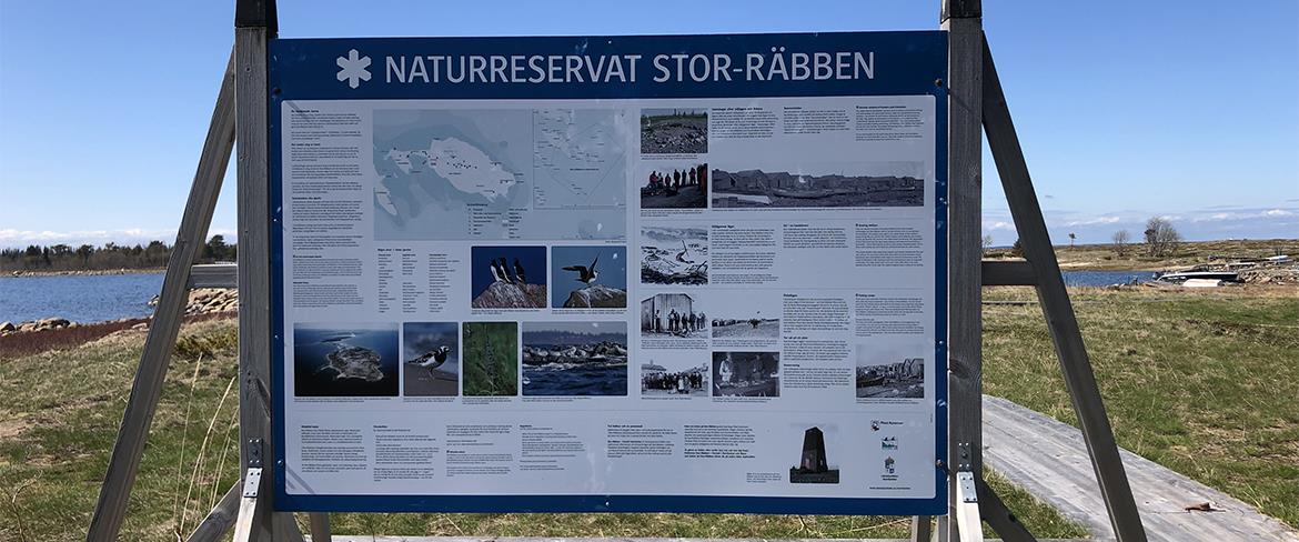 Skylten om Stor-Räbben naturreservat