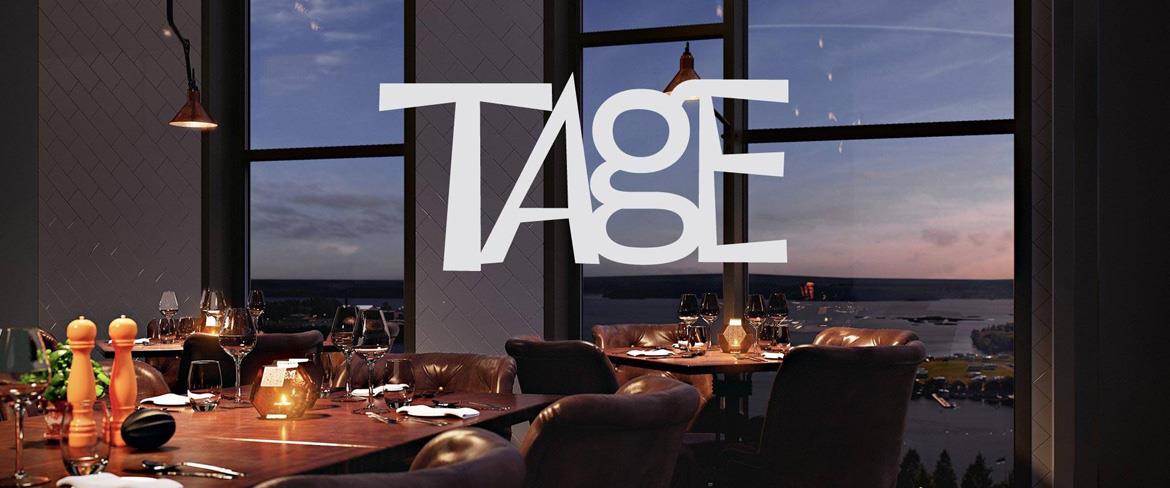 Restaurang Tage med kvällsutsikt