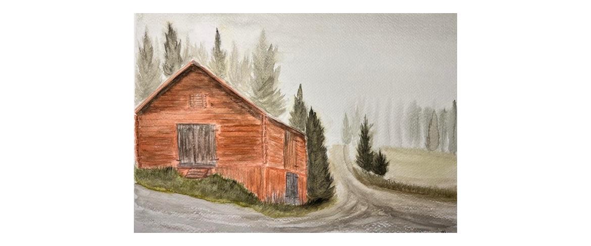 Old house painting