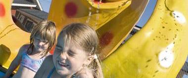 Children by the pool
