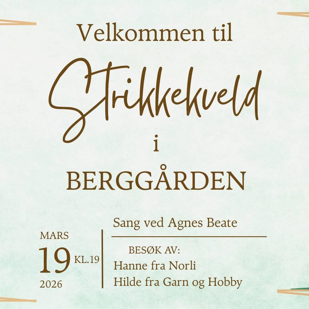 Strikkekveld i Berggården
