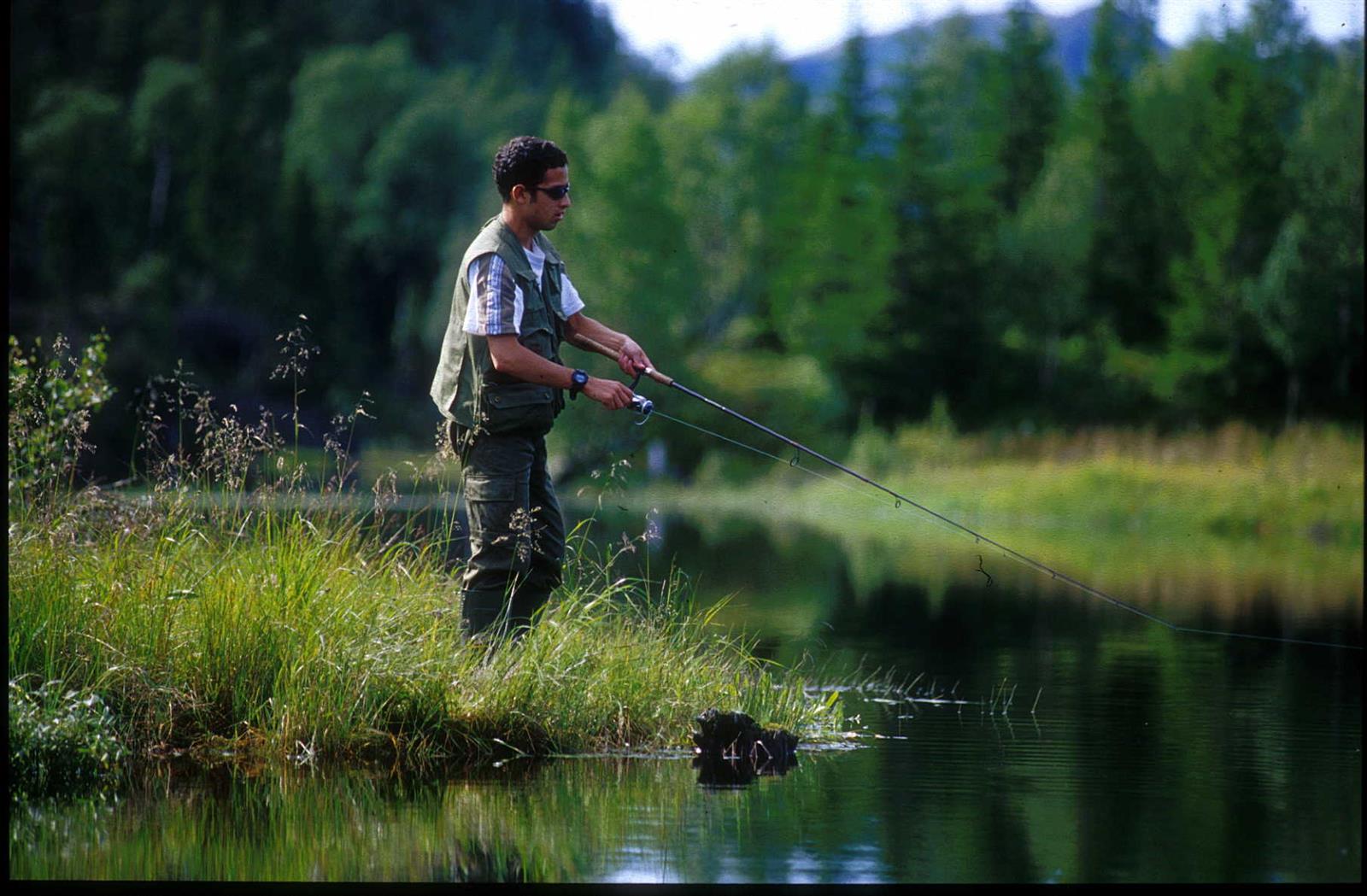 Fishing in the area of Salen