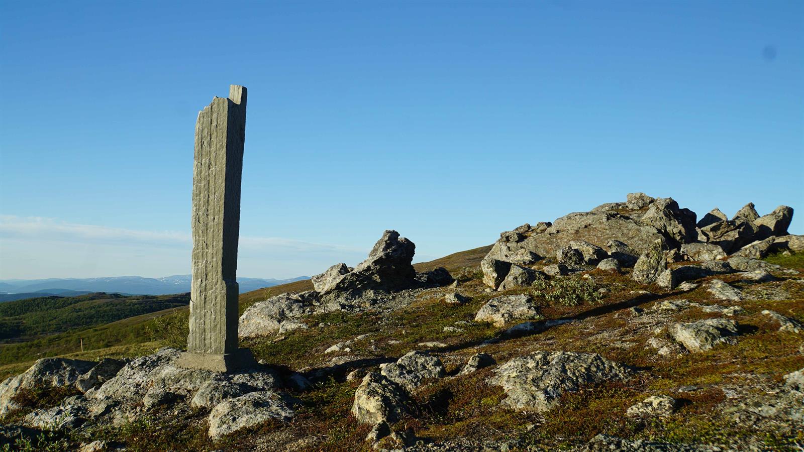 Hiking: National Park Monument Stone, Lierne National Park