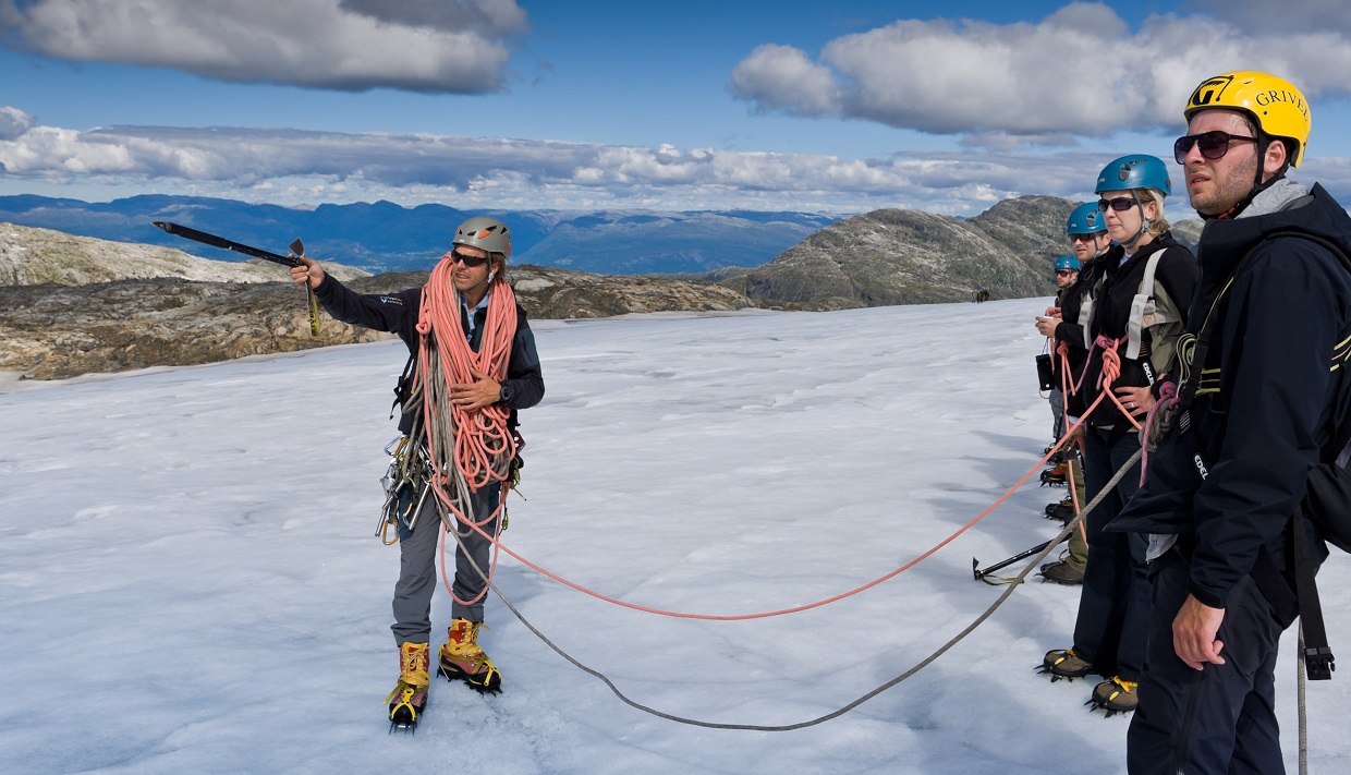 Panorama Gletscherwanderung – Folgefonni Glacier Team