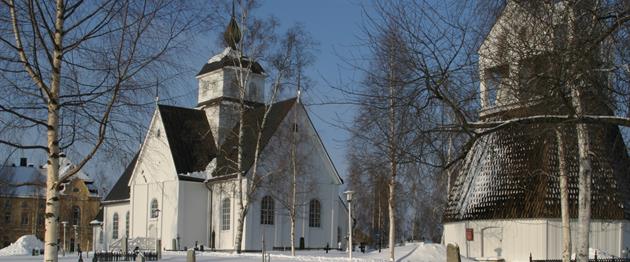 Exteriör Piteå kyrka vinter, PK