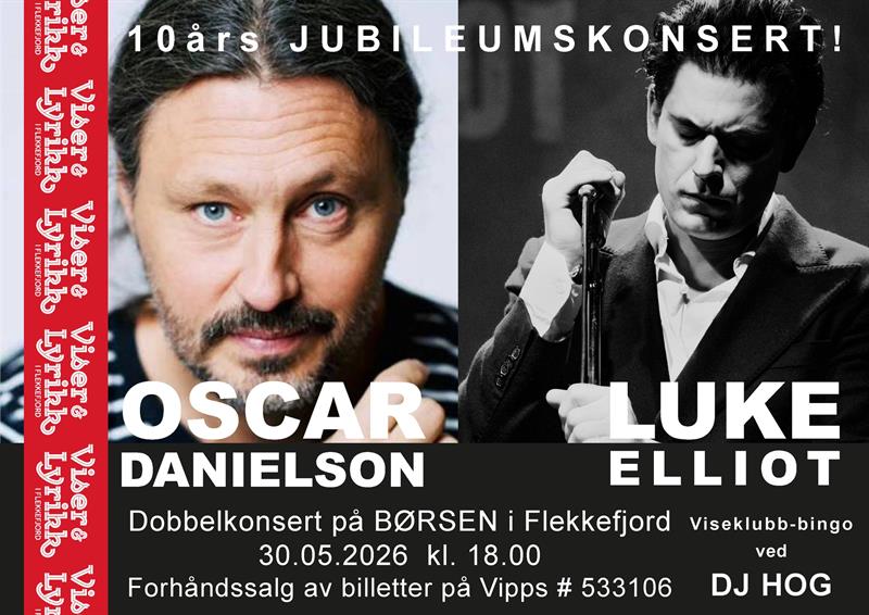 Jubileumskonsert med viser og lyrikk