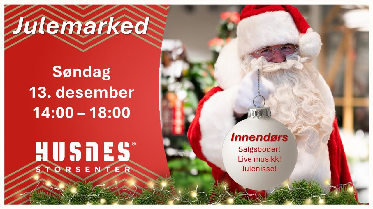 Julemarknad på Husnes Storsenter