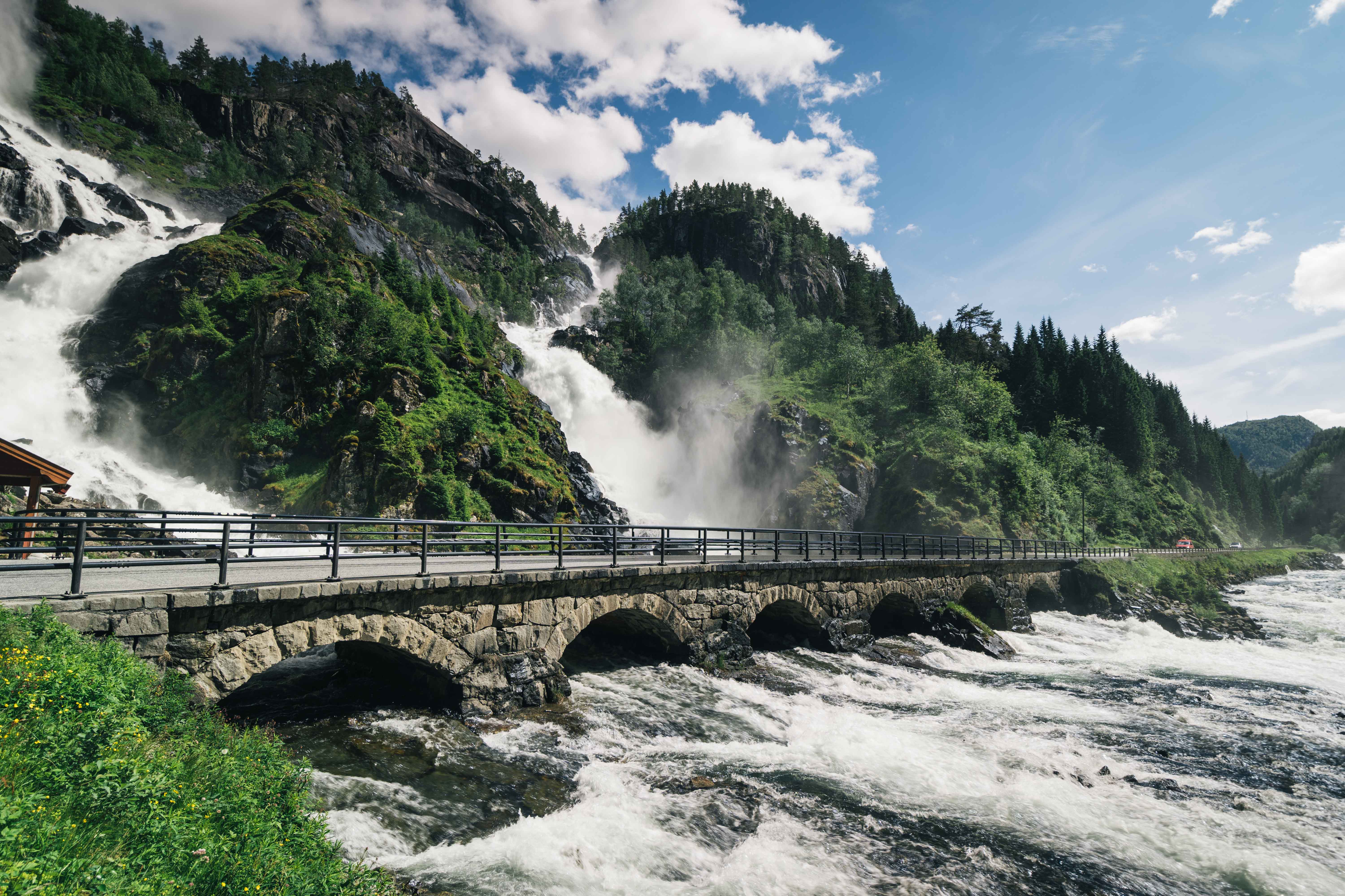 Låtefoss Wasserfall