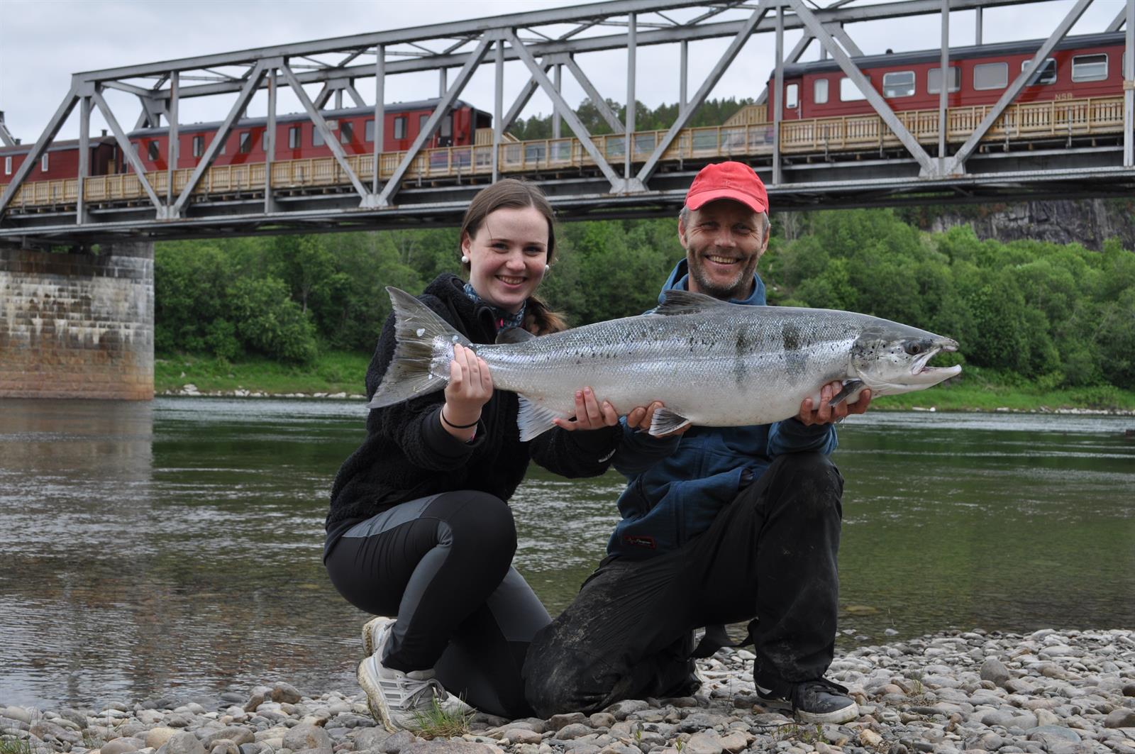 Salmon Fishing at Namsen Salmon & Train Experience