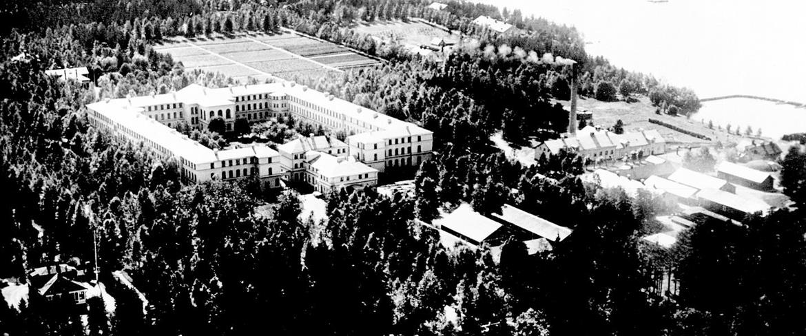 Sjukhusområdet, länge stängt för omgivningen